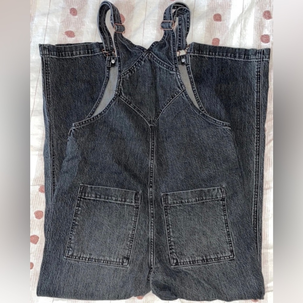 Universal Thread Light Black Denim Overalls - image 5